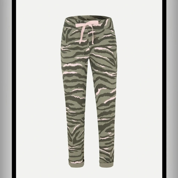! JUVIA COTTON PRINTED LOUNGEWEAR SWEATPANTS - Picture 2 of 6